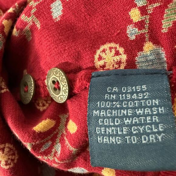 April Cornell Cottagecore Corduroy Dress | Artsy Floral Pockets Boho | Medium - Picture 7 of 10